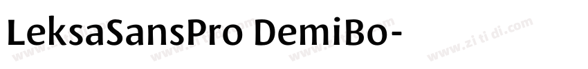 LeksaSansPro DemiBo字体转换